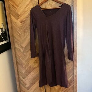 Honry Toad Purple V-Neck Long Sleeve Dress